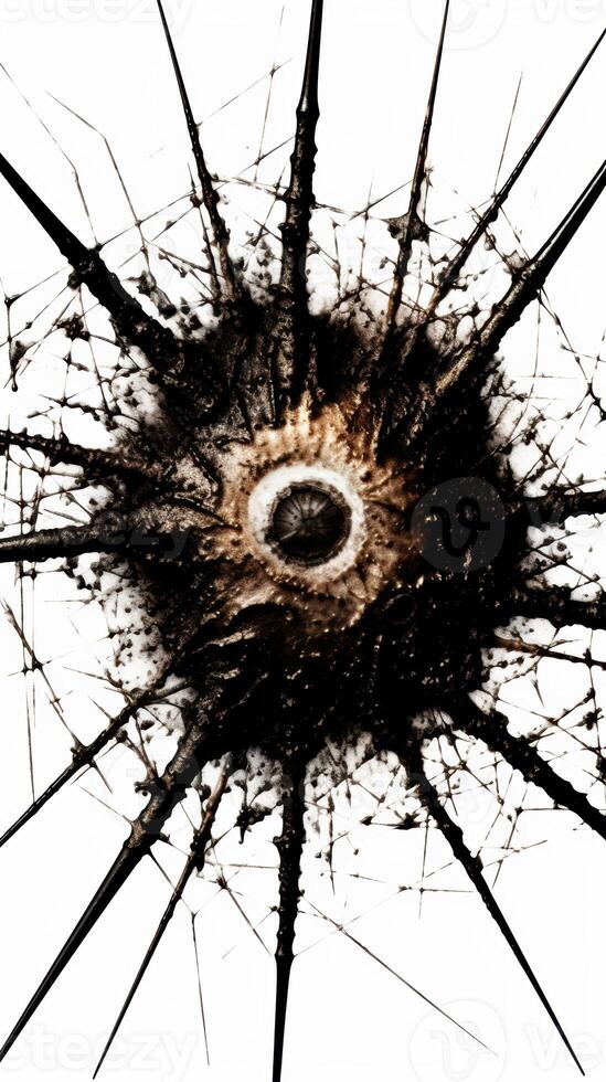 Shattered glass abstract background photo