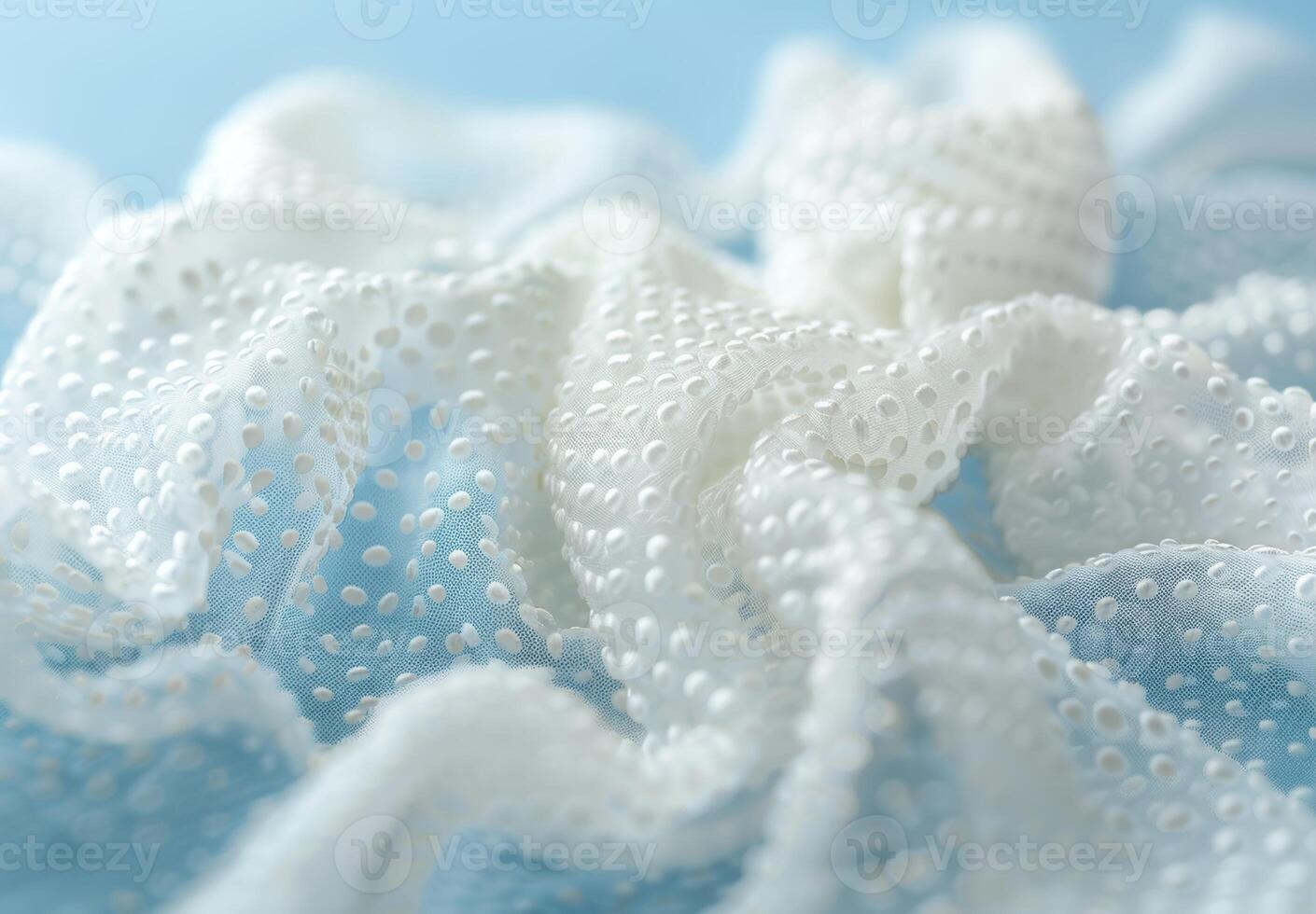 Soft and fluffy white clouds against a blue sky photo