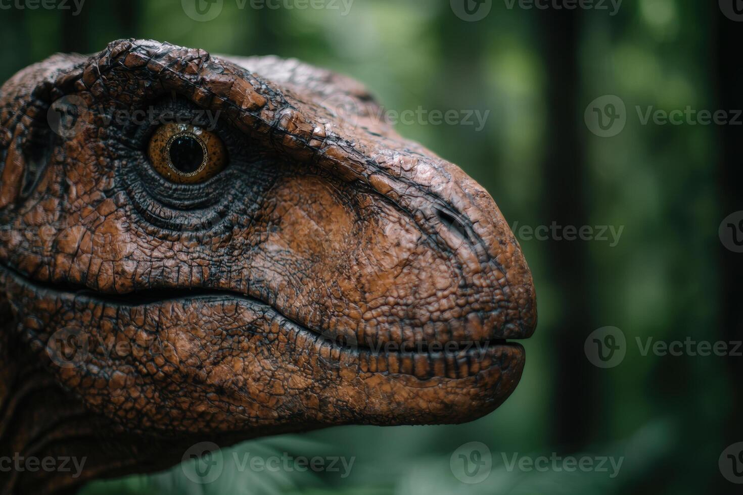 close up of a reptiles face photo