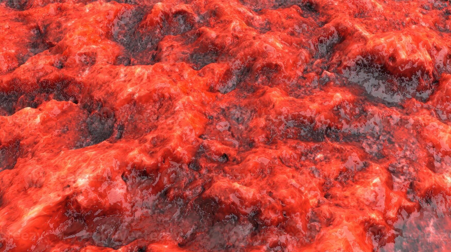 Fiery red volcanic rock texture photo