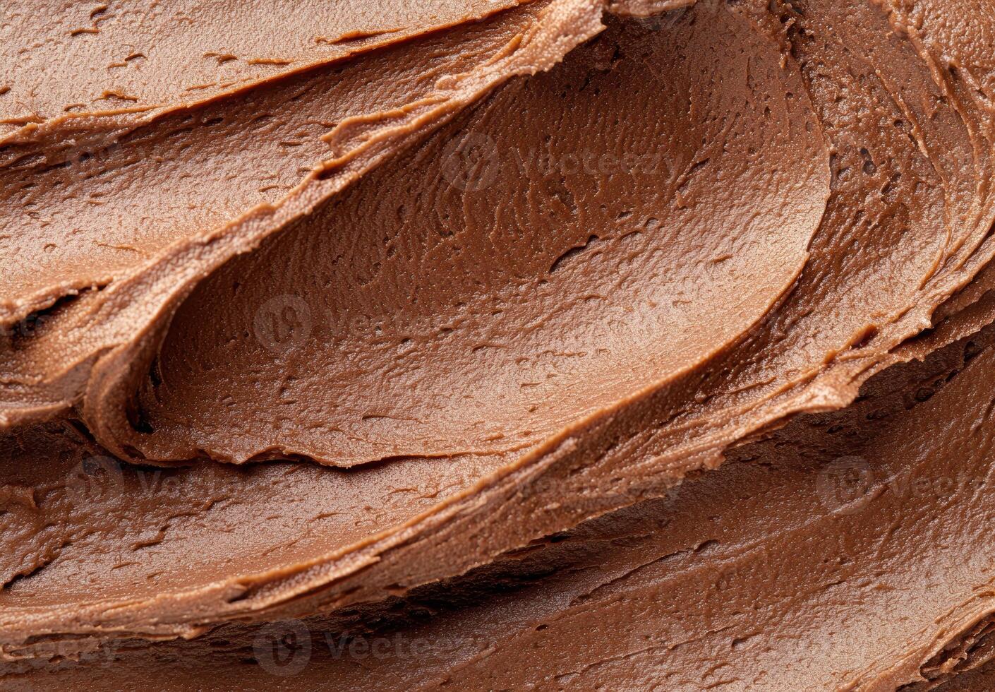 Smooth chocolate frosting texture photo