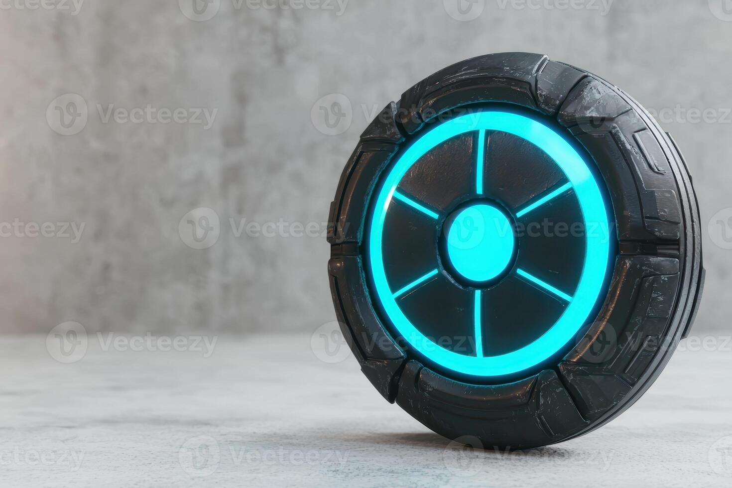 Glowing futuristic energy source photo