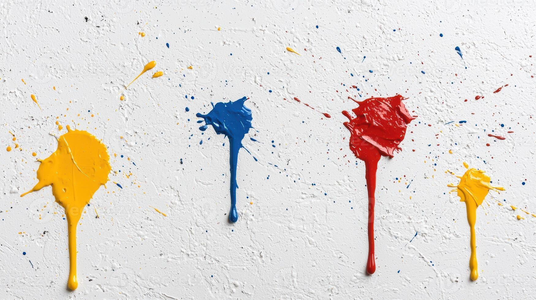 Colorful paint splatter abstract art background photo