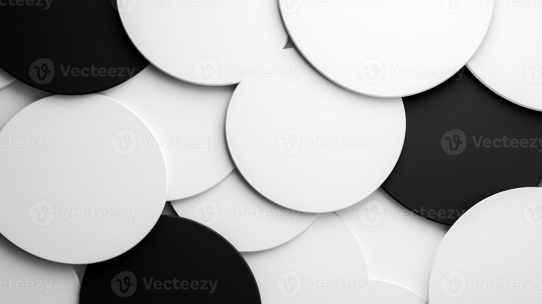 abstract black and white circles photo