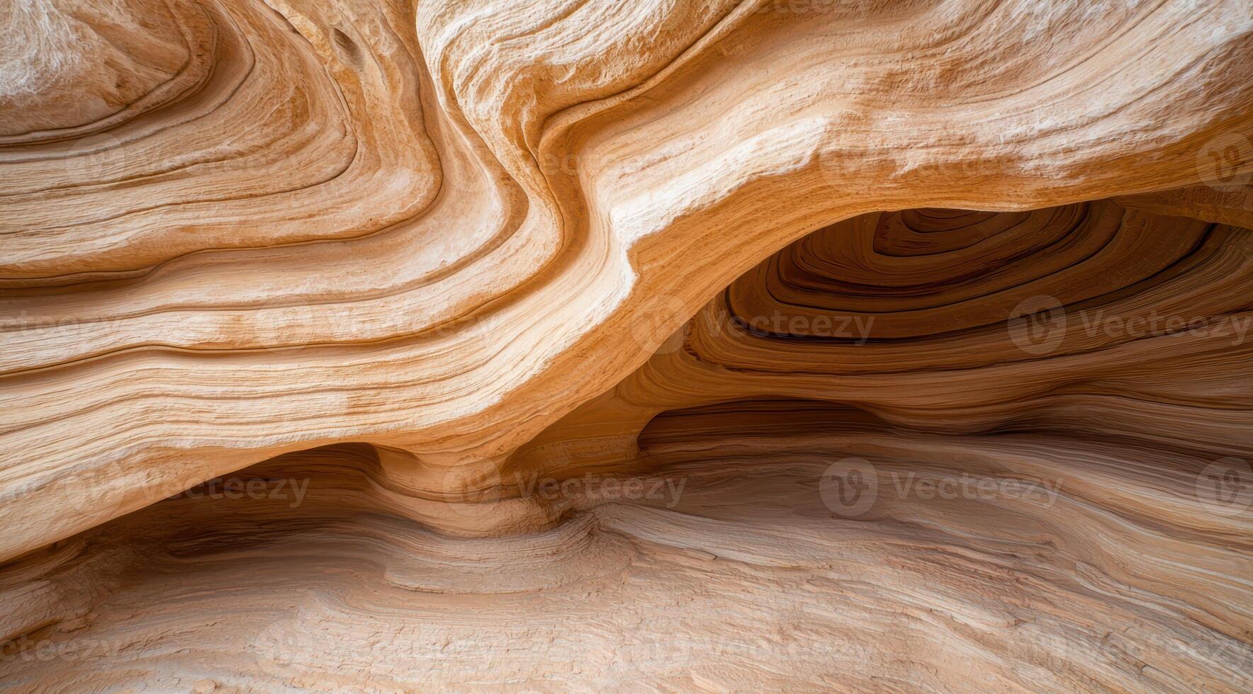 Intricate sandstone cave formation photo