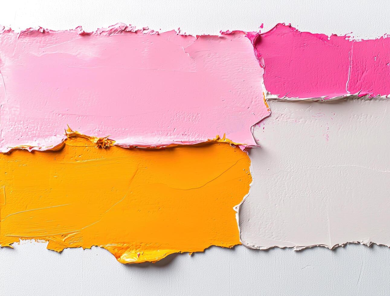 abstract textured background with vibrant pink and orange paint strokes photo