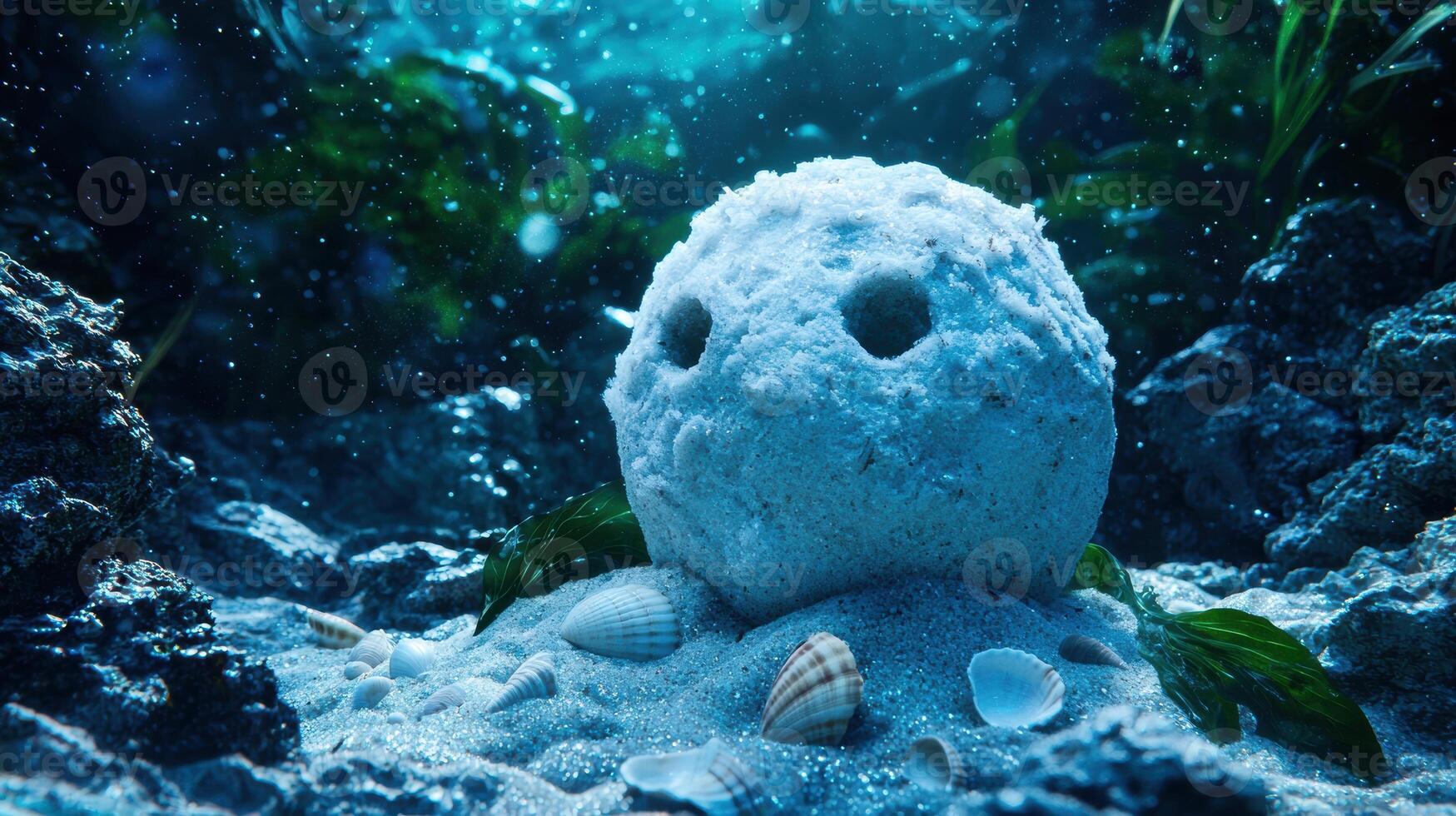 Enchanting underwater winter wonderland photo