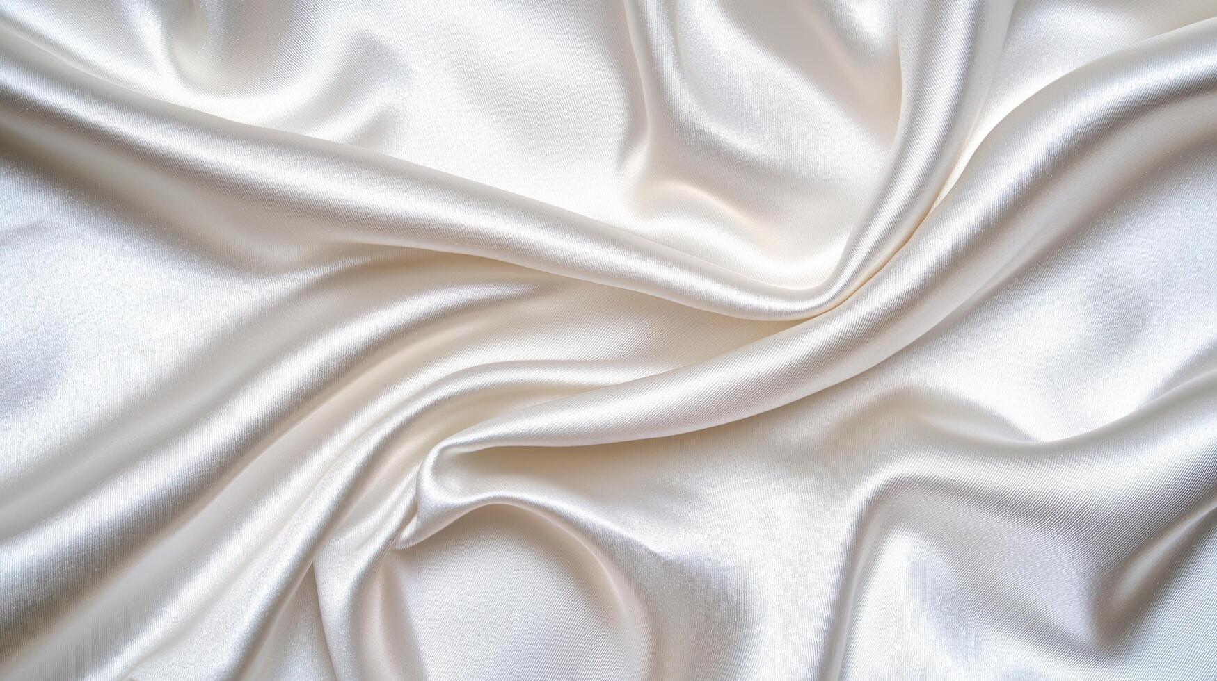 Smooth white satin fabric texture background photo