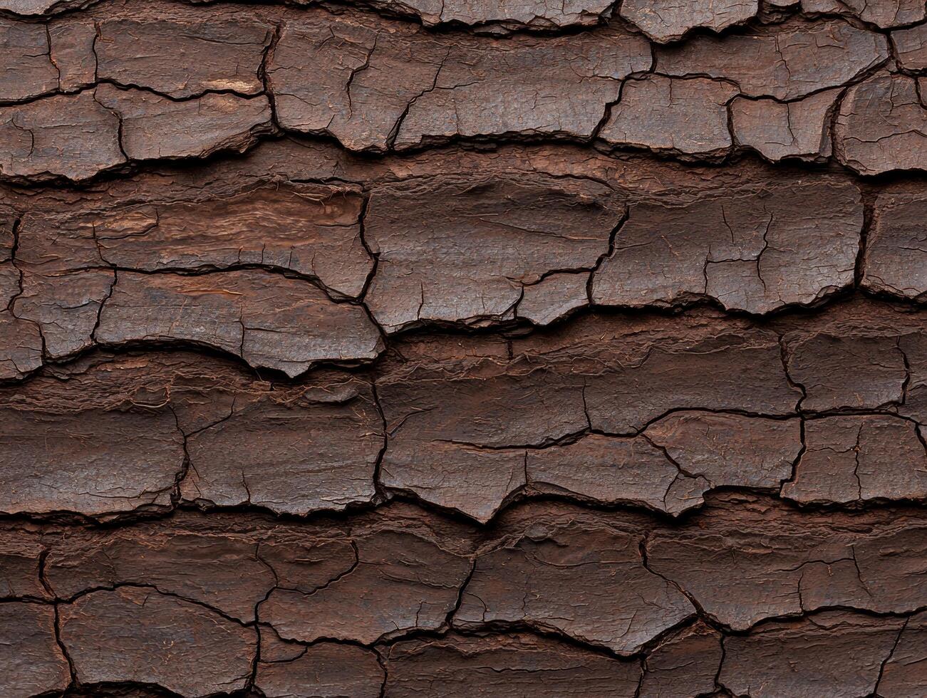 Detailed texture of cracked and weathered tree bark photo