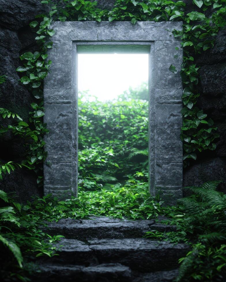 Enchanted forest gateway to paradise photo