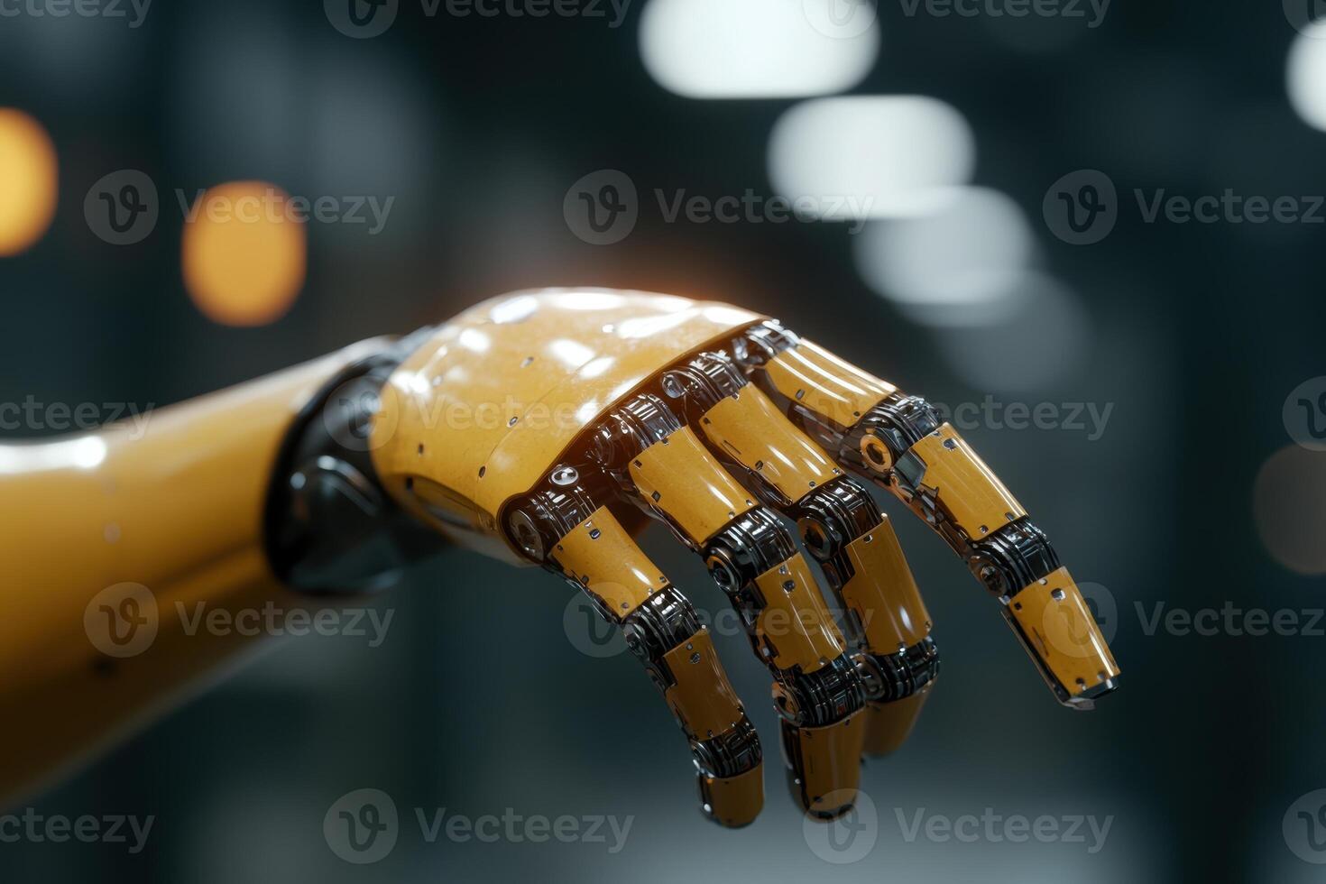 Robotic hand close up photo