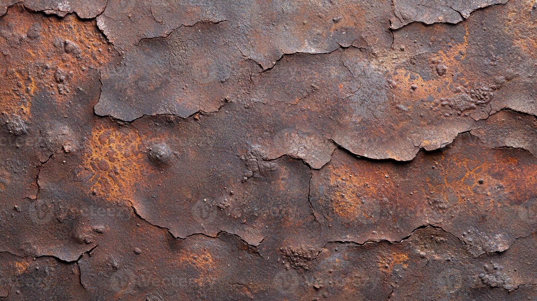 Rusty metal surface with cracks and textures photo