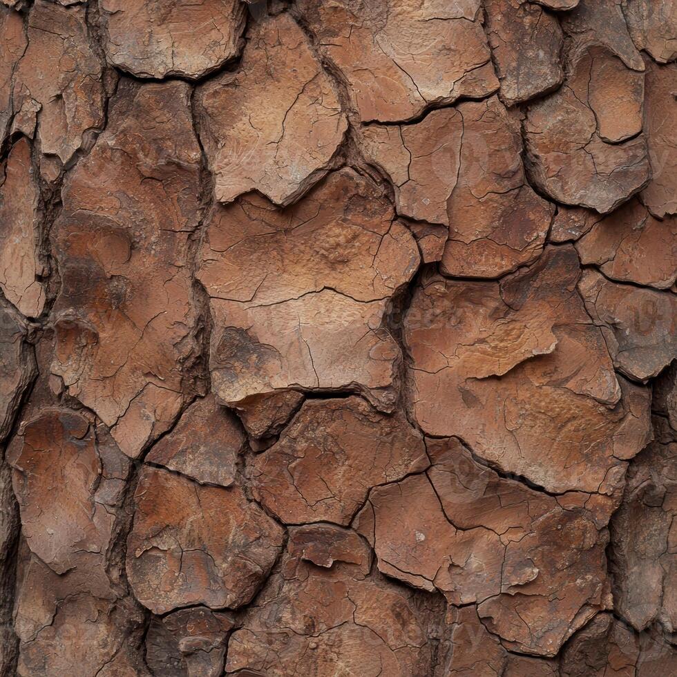 Detailed texture of cracked and weathered rock surface photo