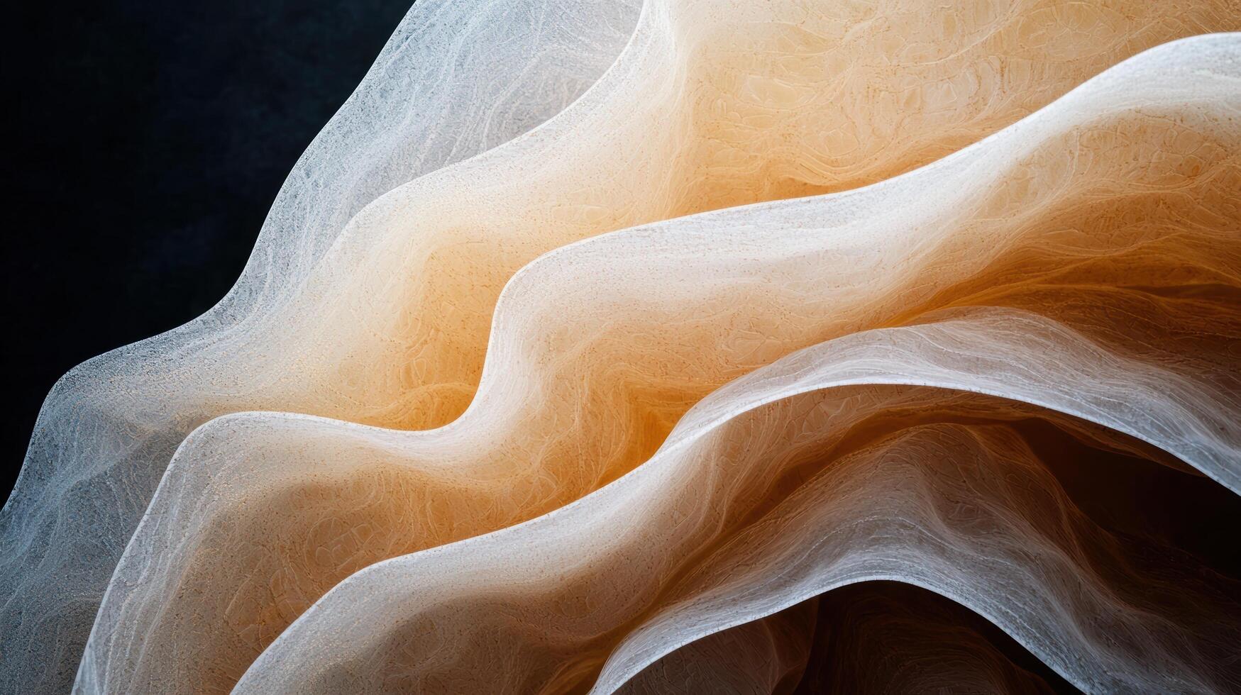 Flowing abstract waves of light and shadow photo