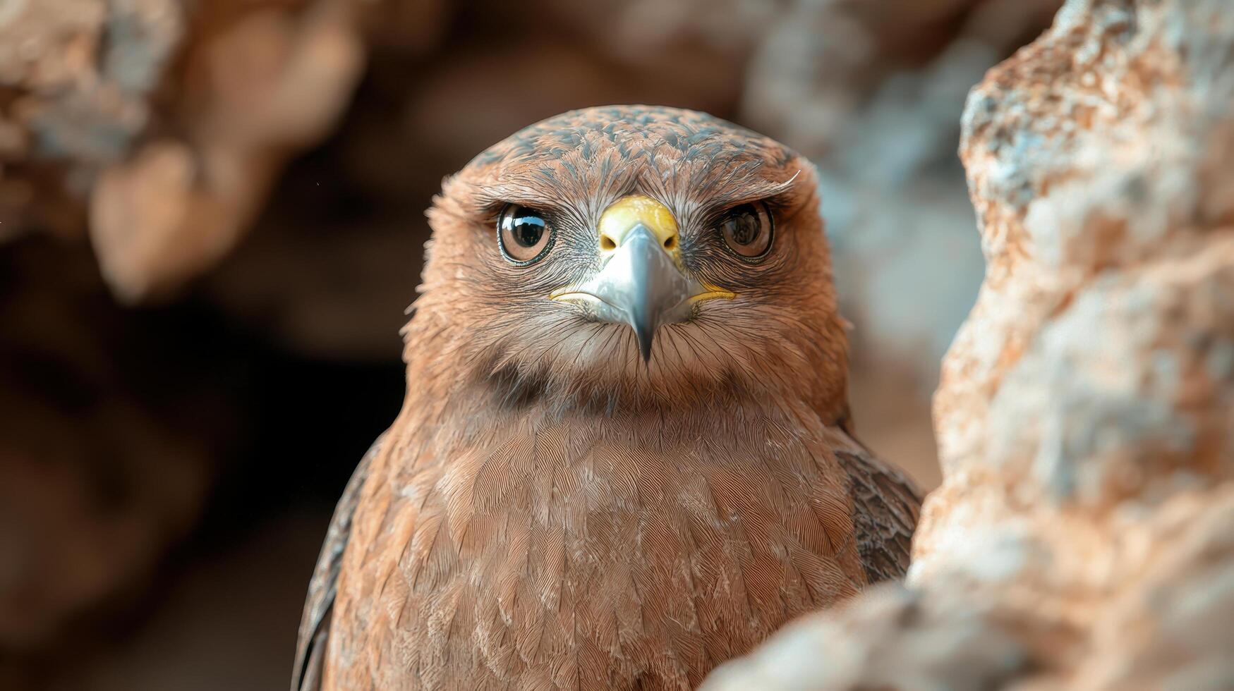 Close up portrait of a majestic hawk photo