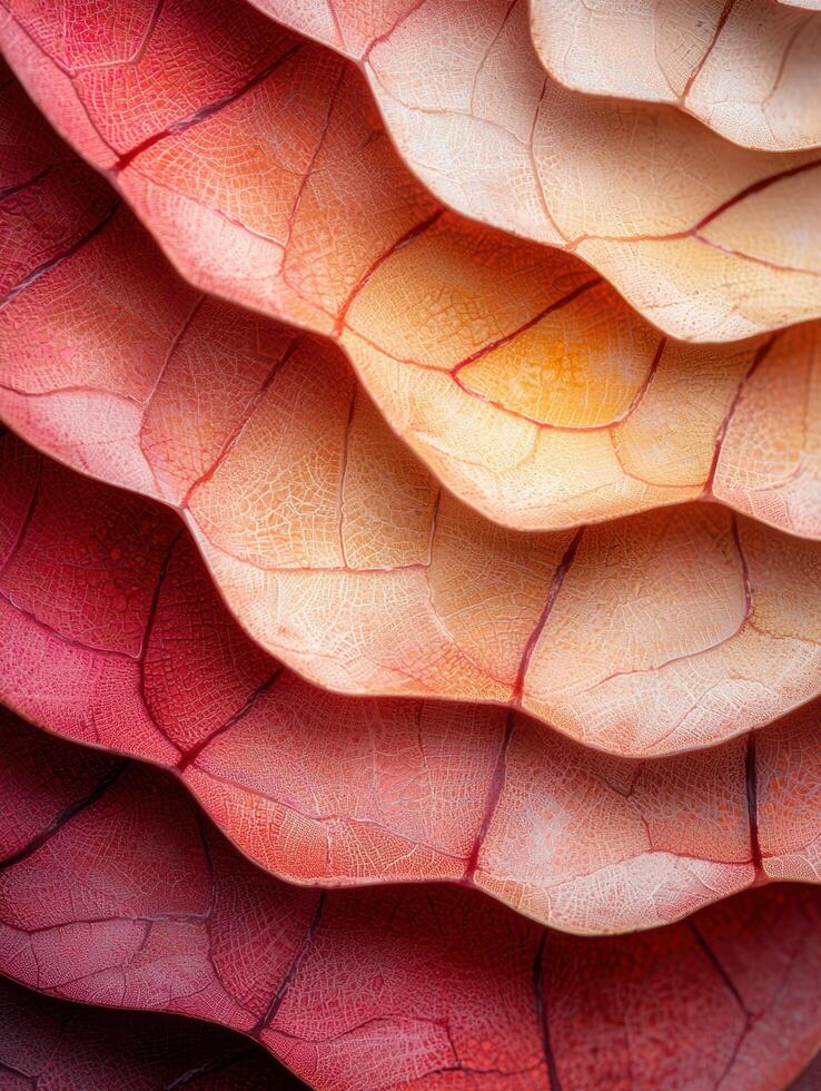 Vibrant leaf texture pattern photo