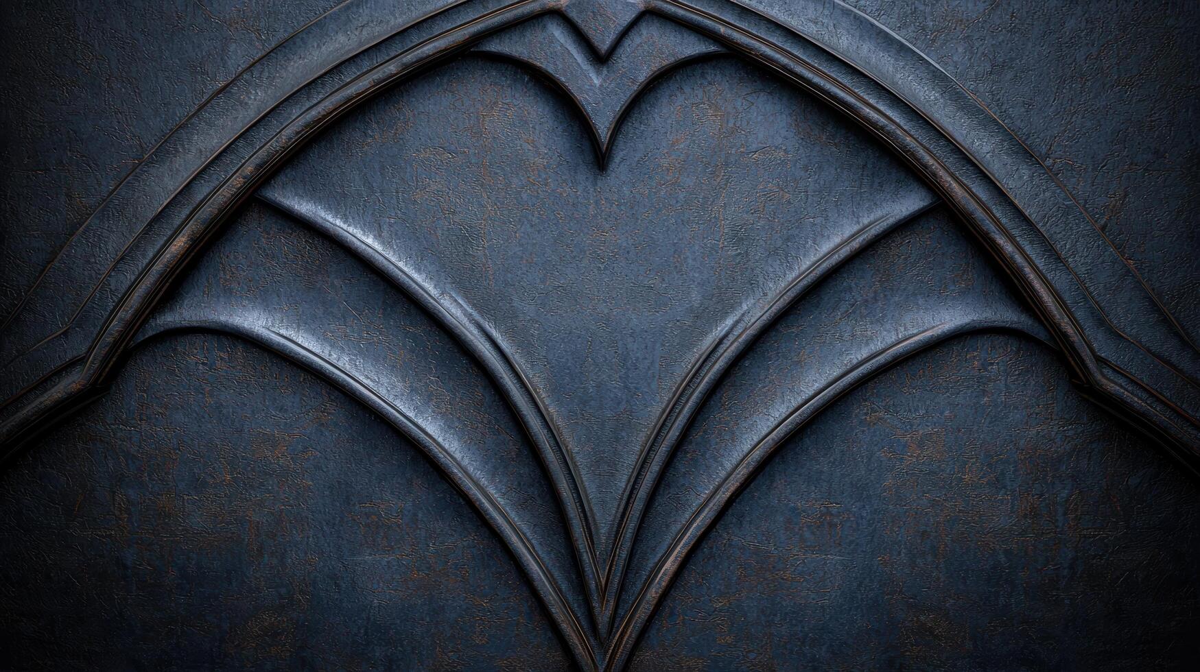 gothic architectural details in dark moody lighting photo
