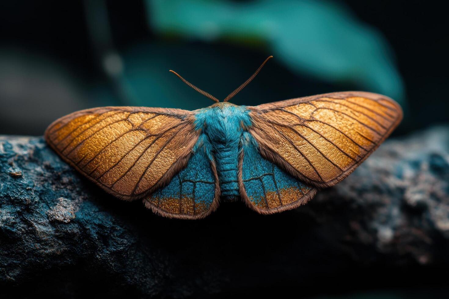 Vibrant butterfly with intricate wing patterns photo