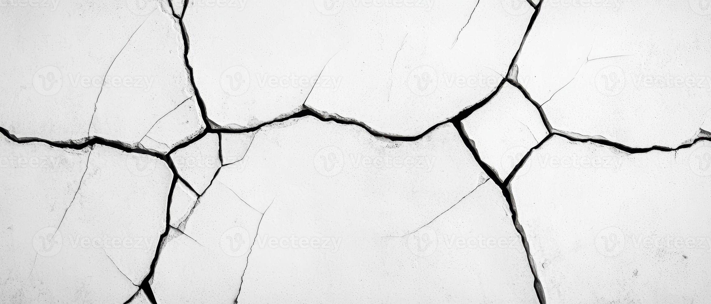 Cracked concrete surface texture photo
