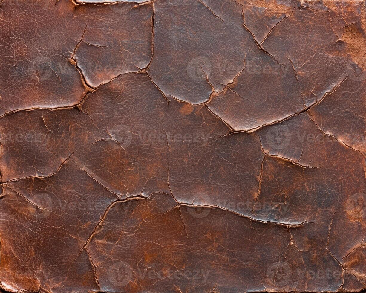 Cracked leather texture background photo