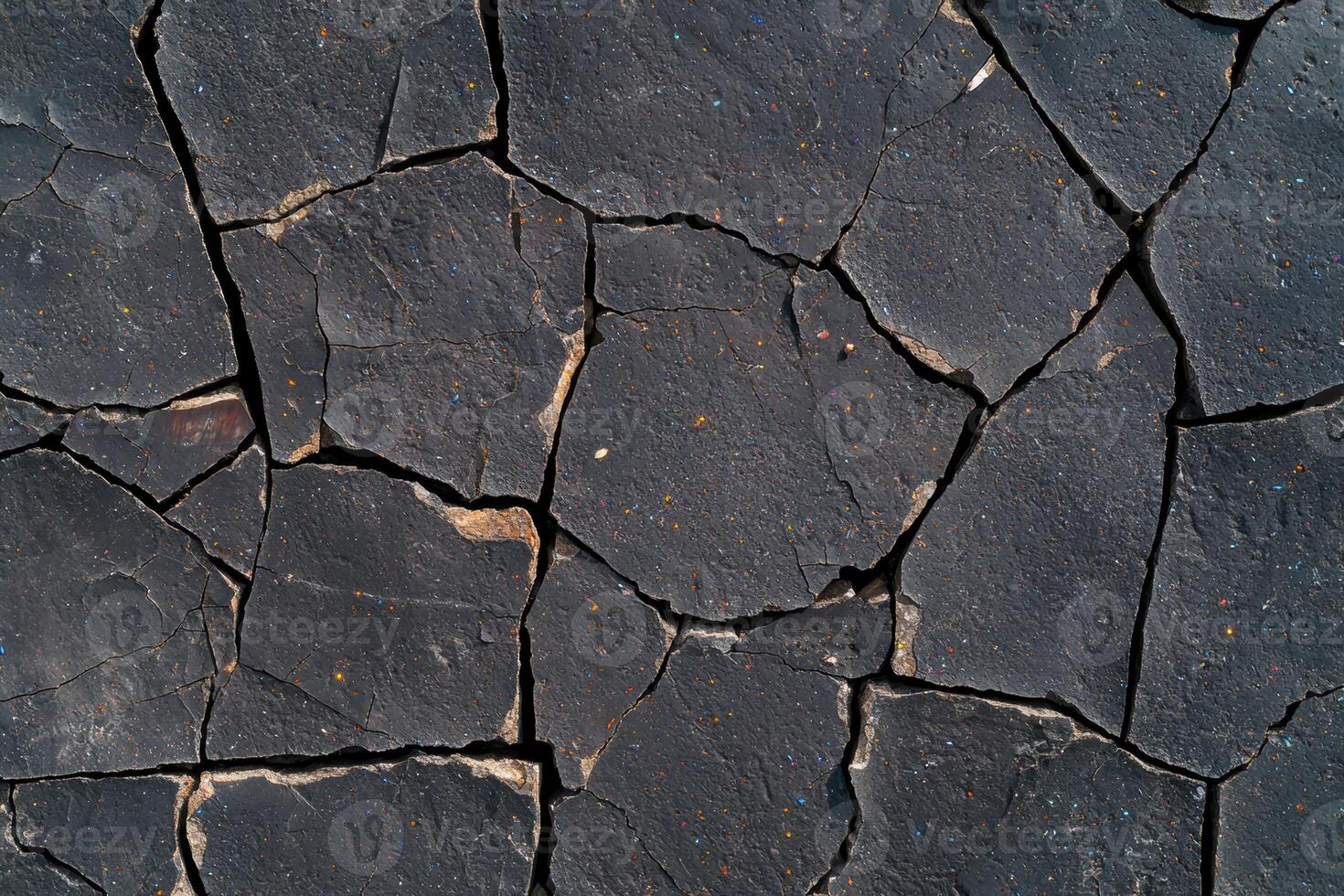 Cracked slate stone surface texture background photo