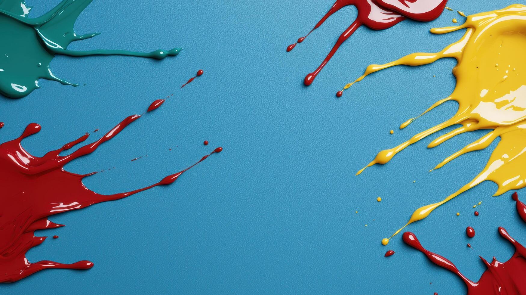 Colorful paint splatter abstract background photo