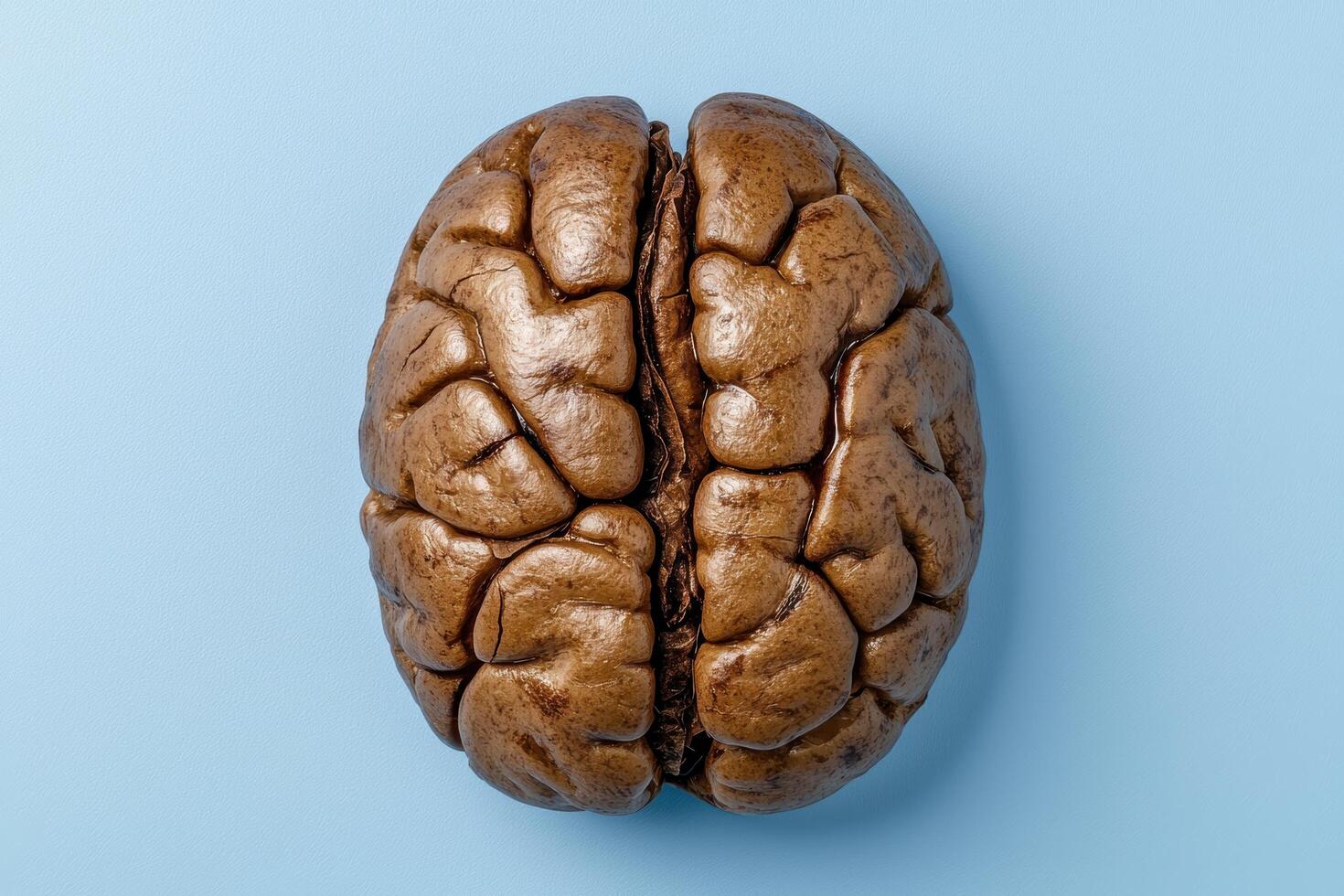 Close up of a human brain photo