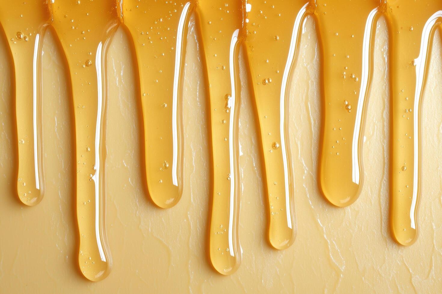 Dripping honey or golden syrup background photo