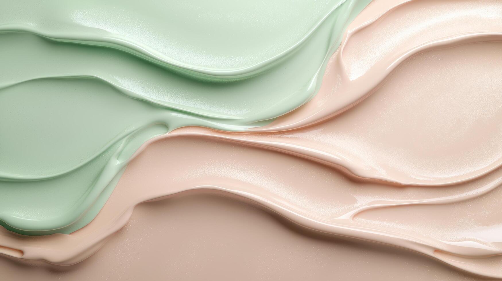 Soft pastel abstract background with flowing fabric photo