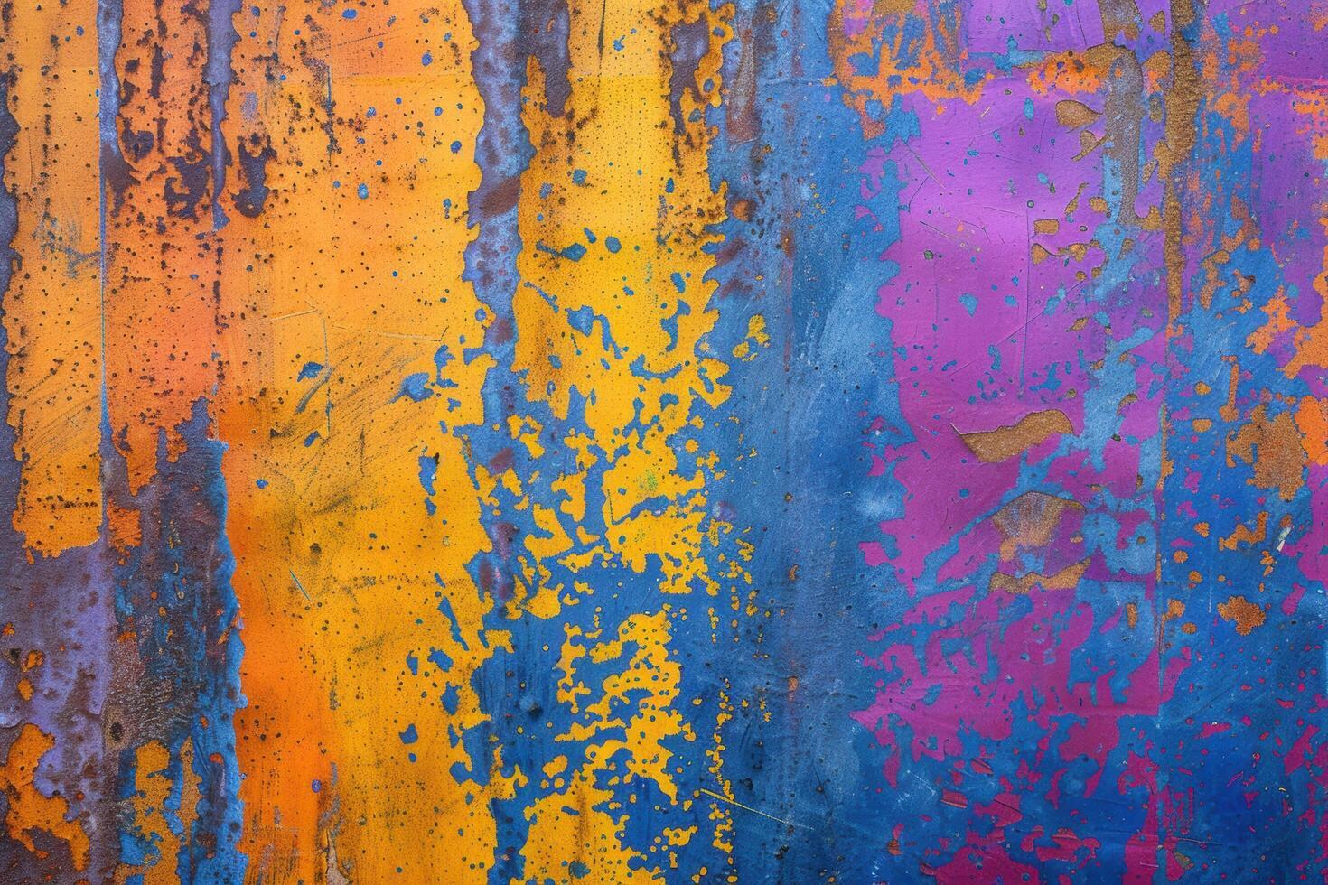 Vibrant abstract grunge background with colorful paint splatters photo
