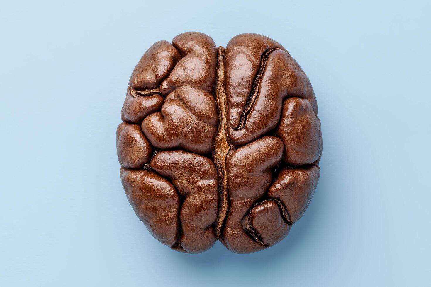 Close up of a detailed human brain model photo