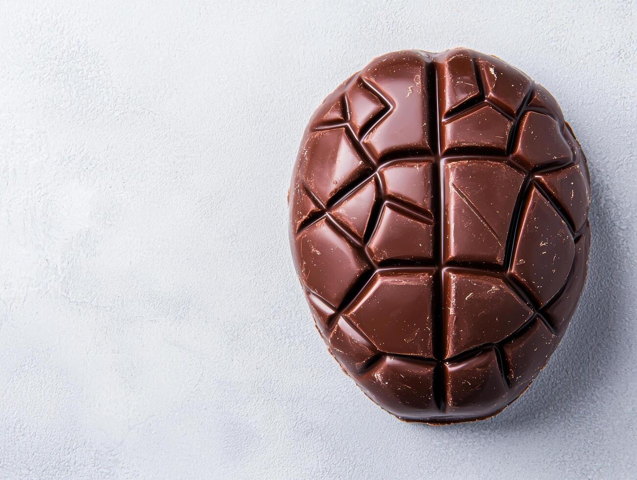 Broken chocolate bar on a white background photo