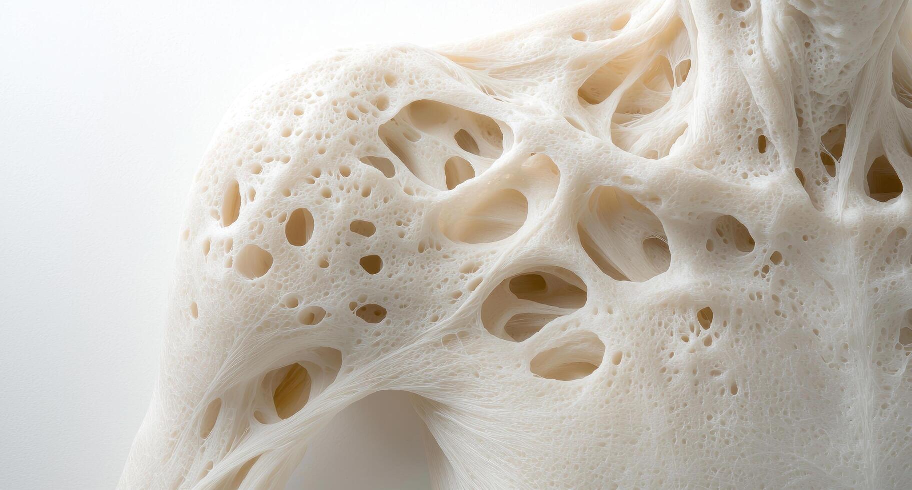 Intricate and delicate white sponge texture photo