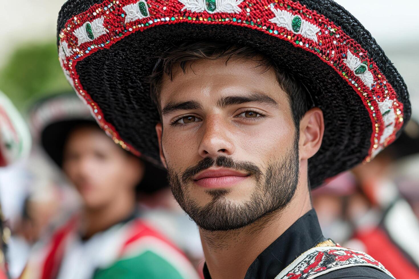 portrait of a man in traditional clothing photo