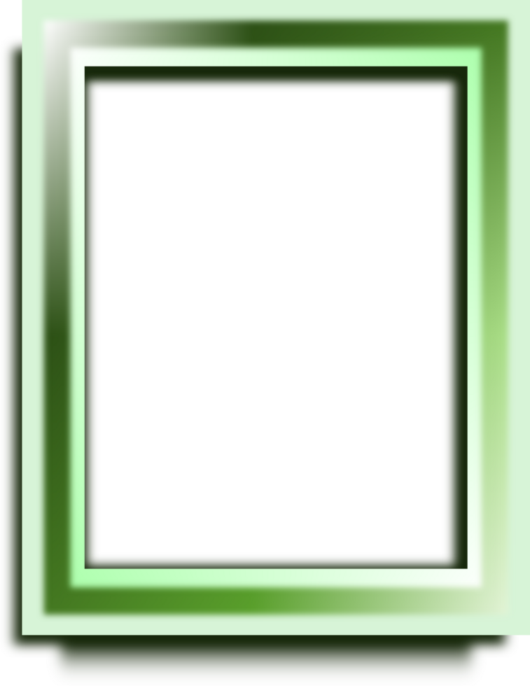 Green frame empty border png
