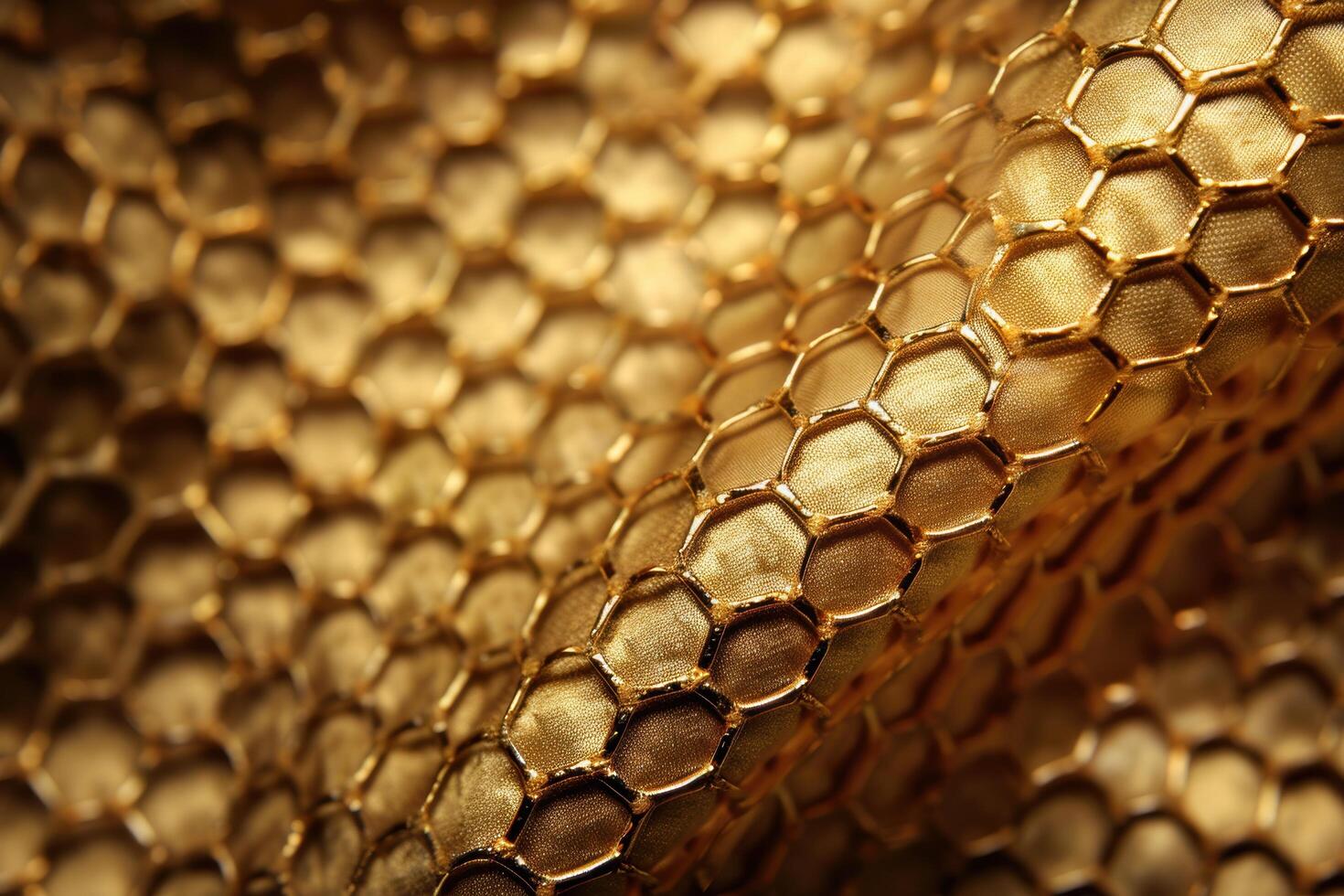 golden honeycomb texture abstract background photo