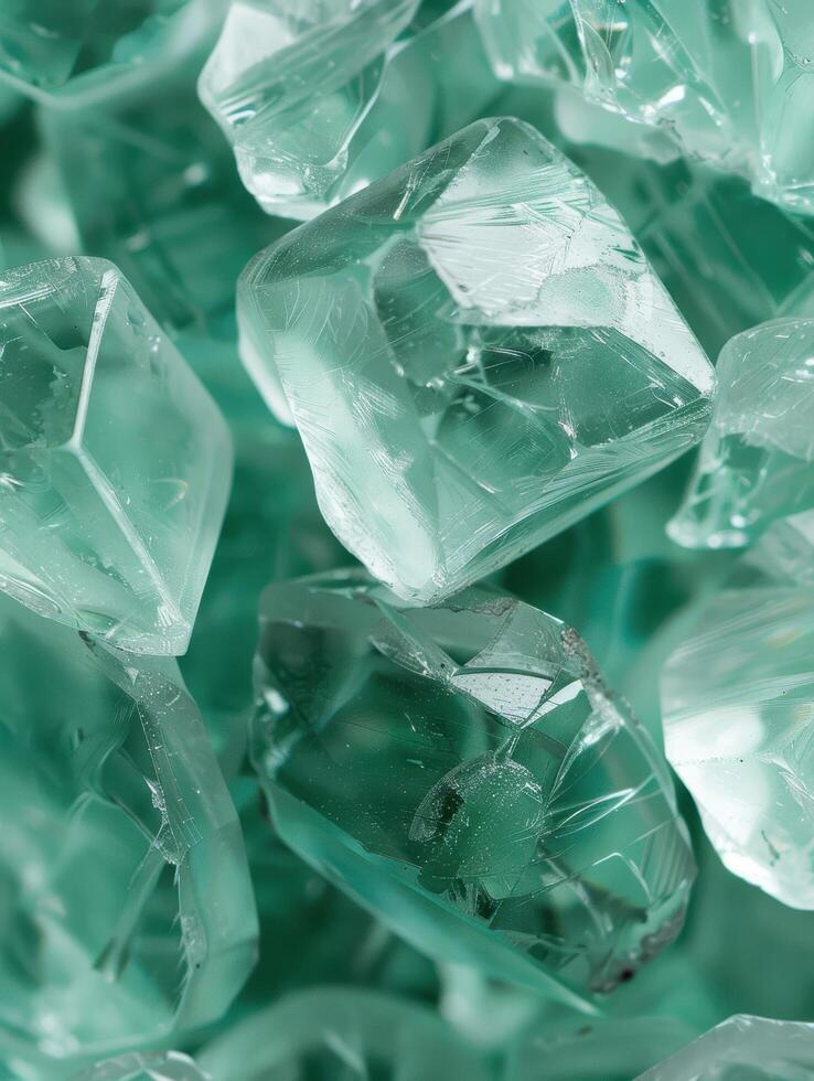 Sparkling green crystal gems photo