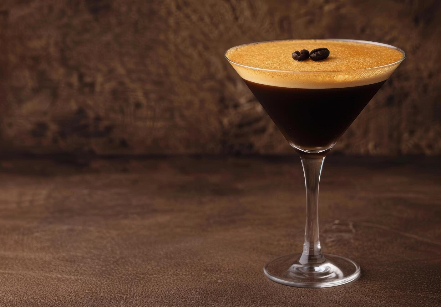 Elegant espresso martini cocktail photo