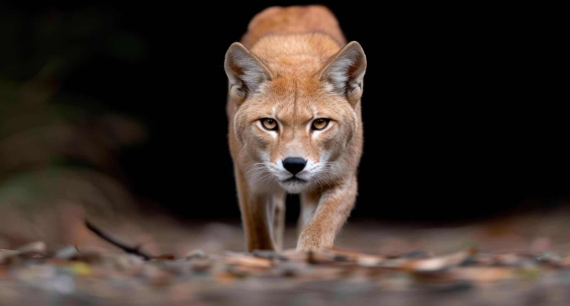 Closeup portrait of a curious red fox in the wild photo