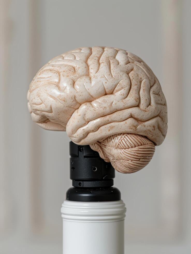 Detailed model of the human brain photo