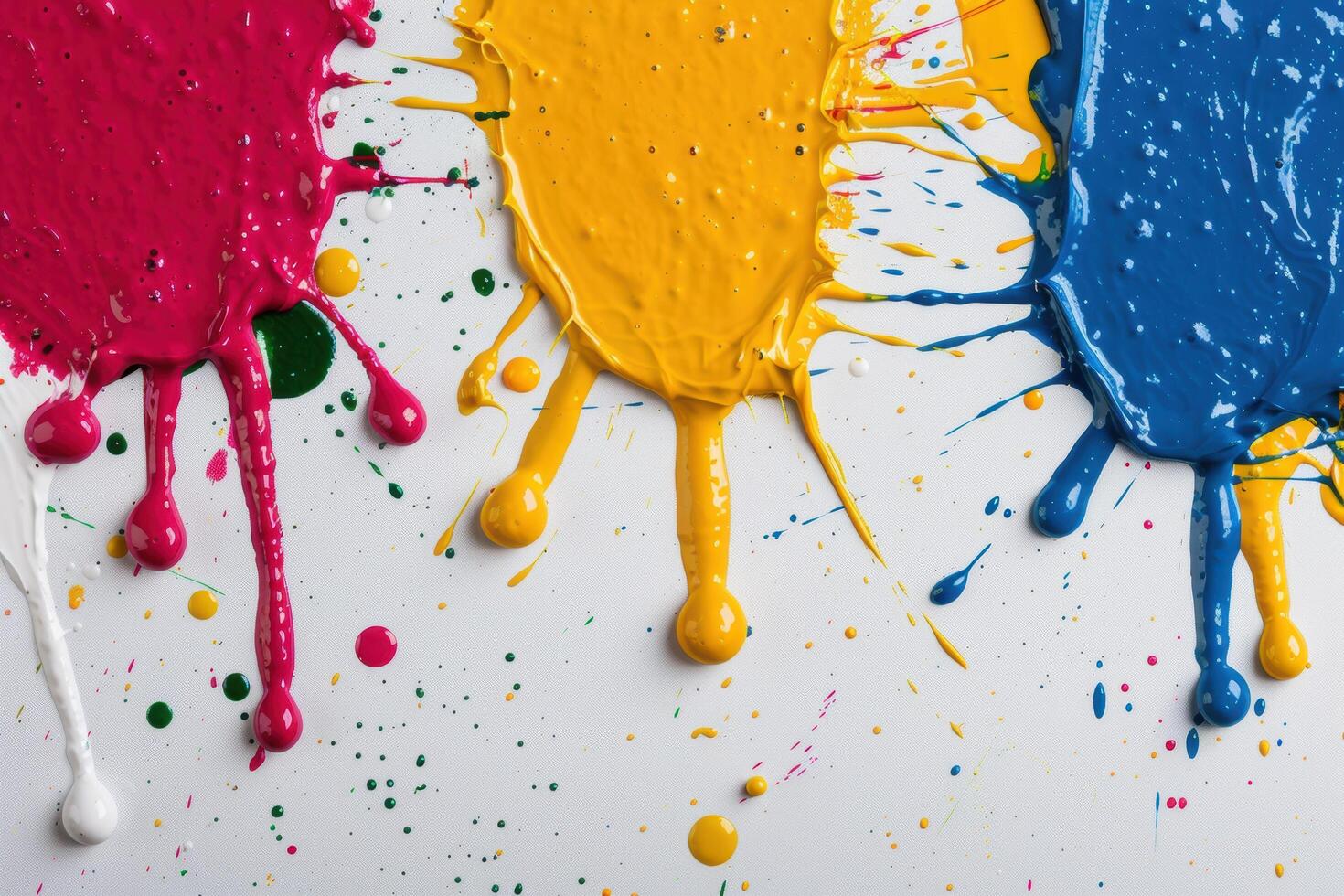 Colorful abstract paint splatter background photo