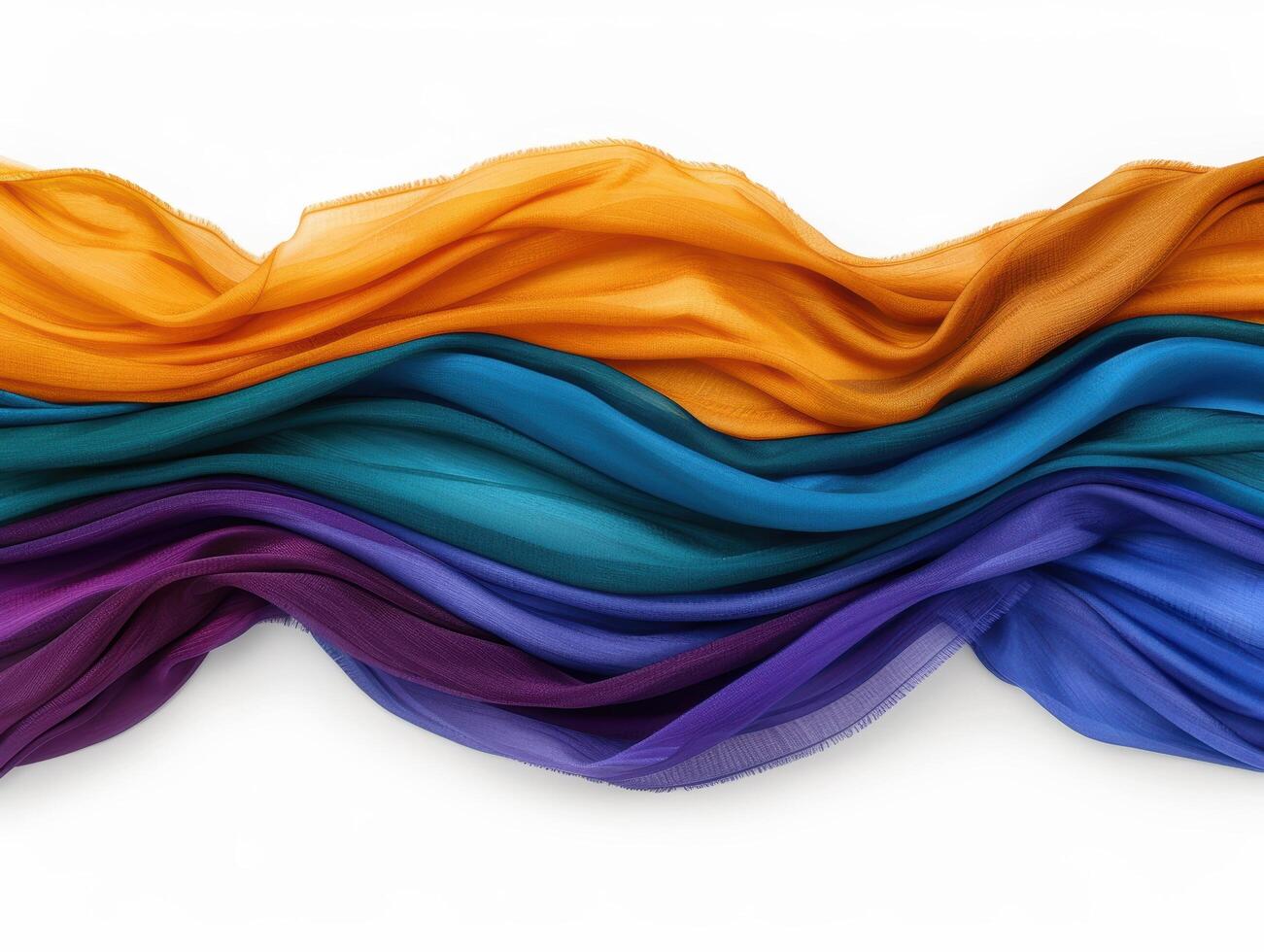 Vibrant Fabric Waves photo