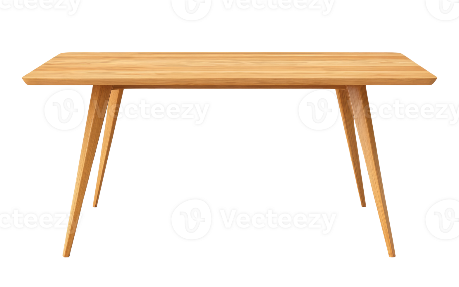 Empty wooden table isolated on transparent background png