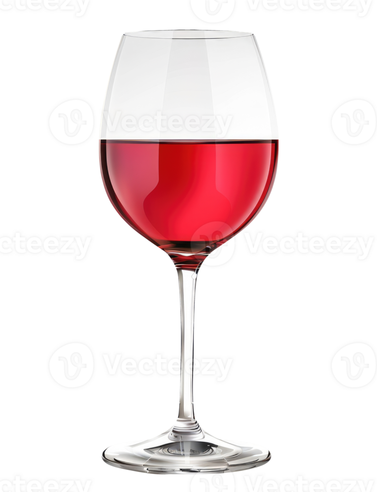 Glass of wine isolated on transparent background png