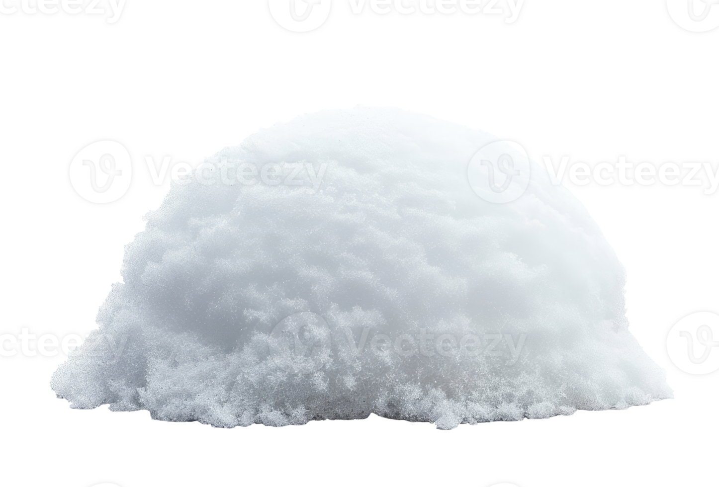 Snow cap isolated on transparent background png
