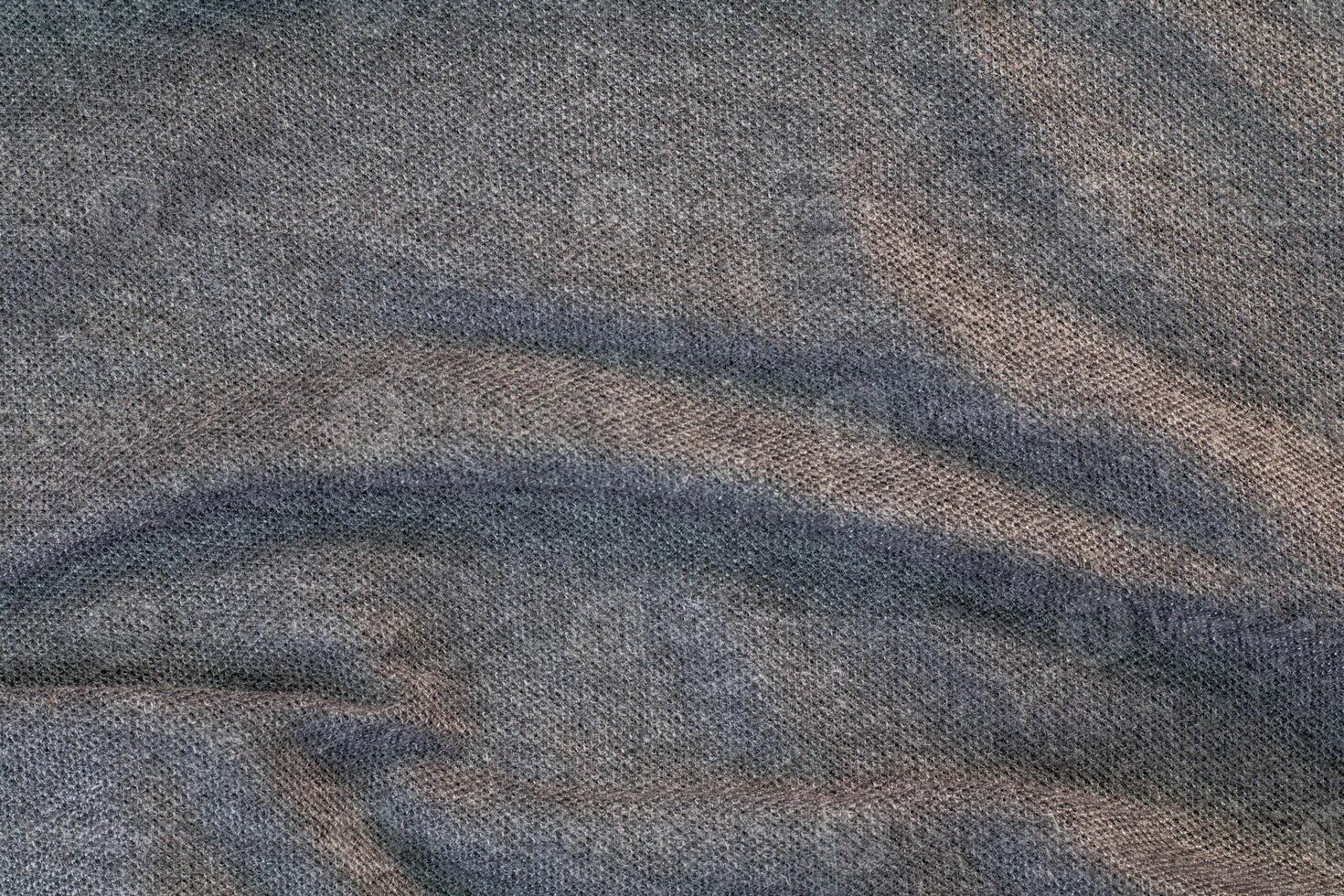 Abstract fabric background, Grey fabric cloth background, texture of crumpled Grey fabric background photo
