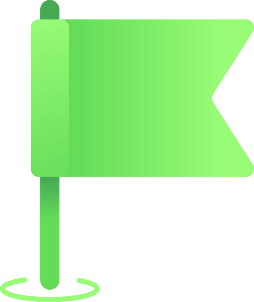 Light green flag location emoji icon png