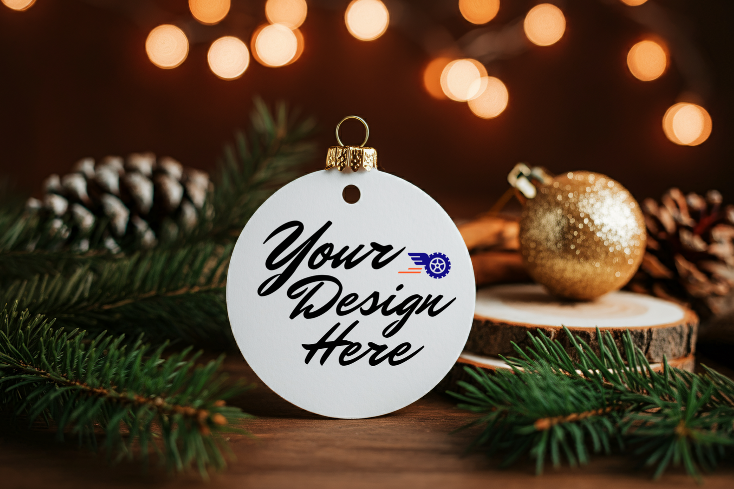 a white ornament that has a white circle on it psd