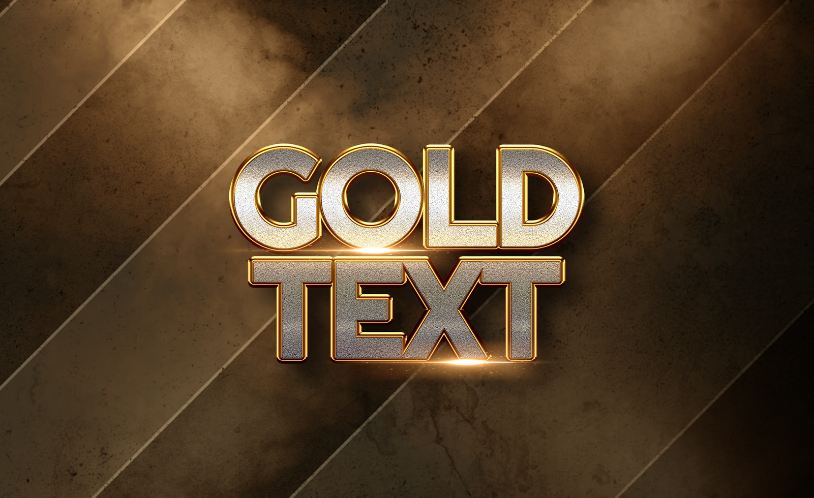 Gold Text Effect psd