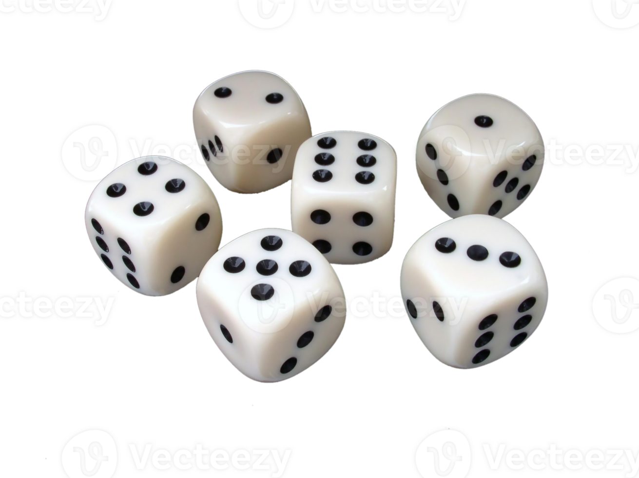 dice on isolated background png